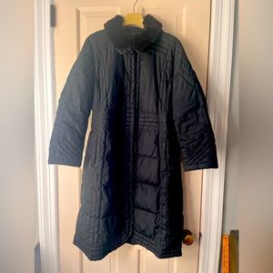 Moncler fur collar puffer